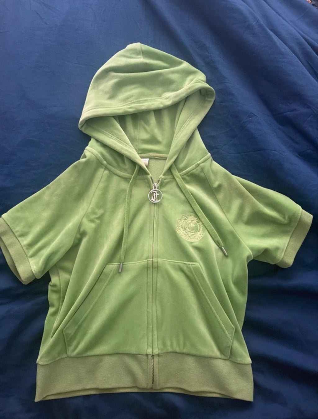 Juicy Couture zip-up hoodie в свеж зелен нюанс