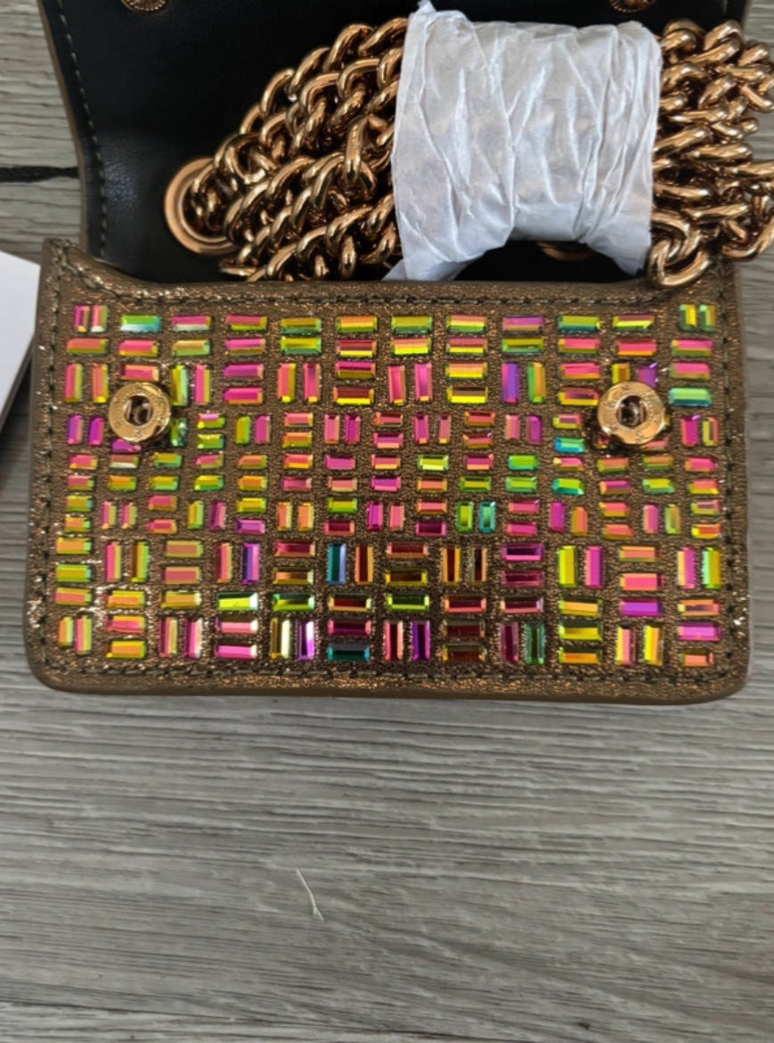 Мини чанта Kurt Geiger Micro Multicoloured Clutch с цветни кристали