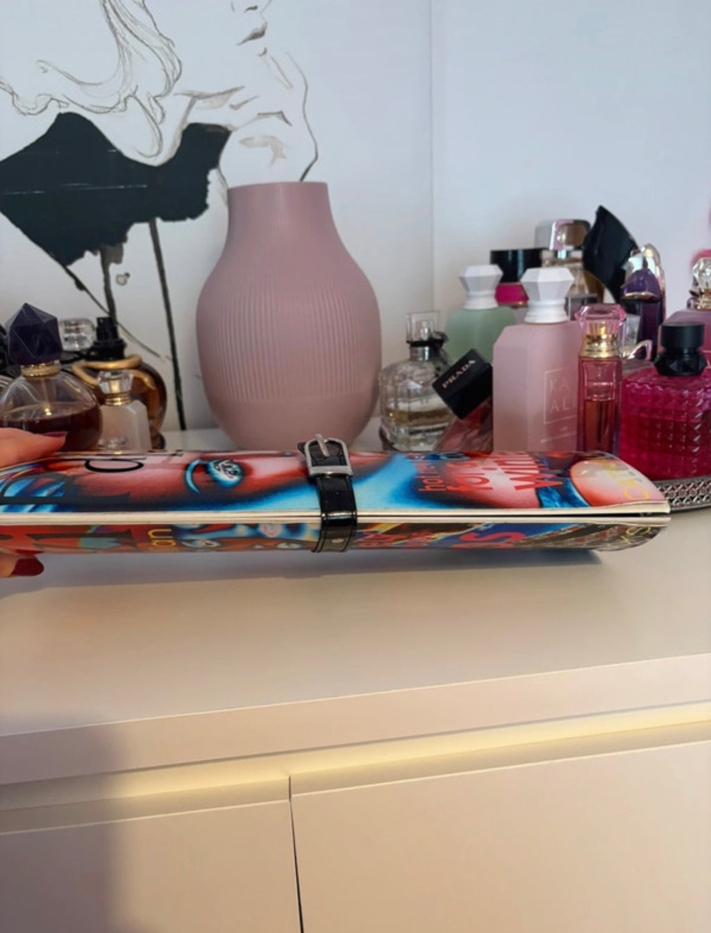Papà Razzi Magazine Print Clutch
