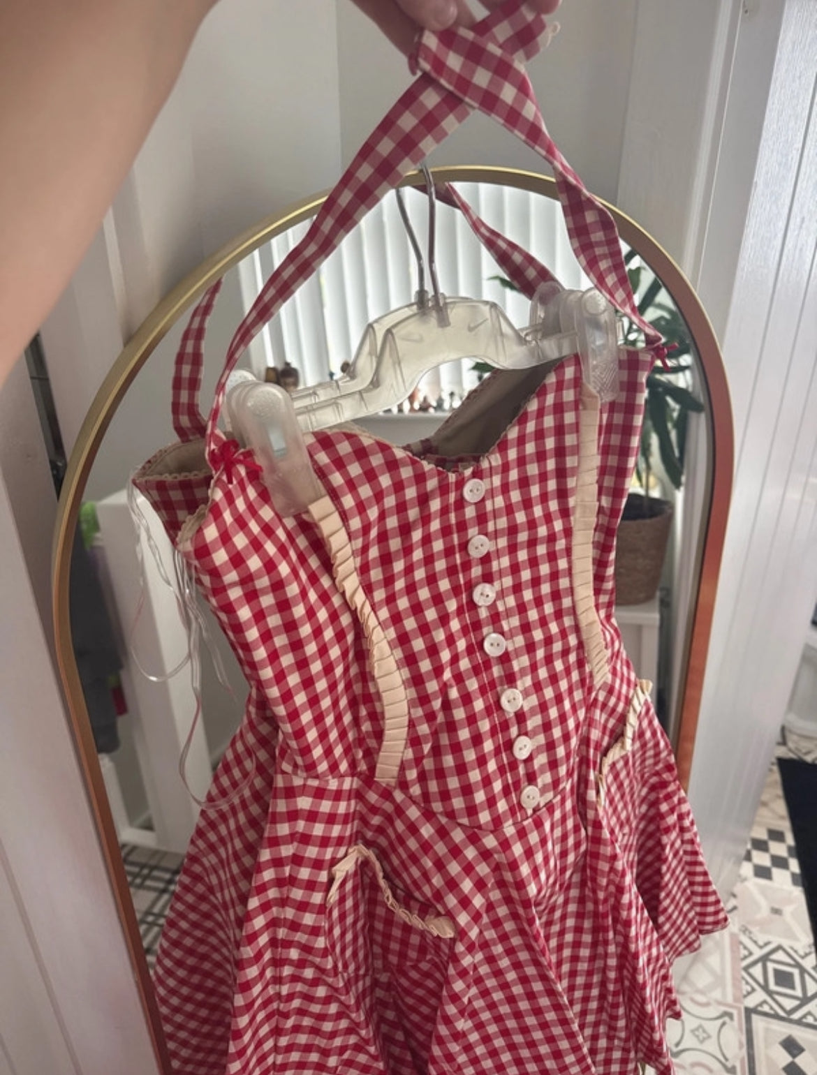 Мини рокля House of CB Gingham
