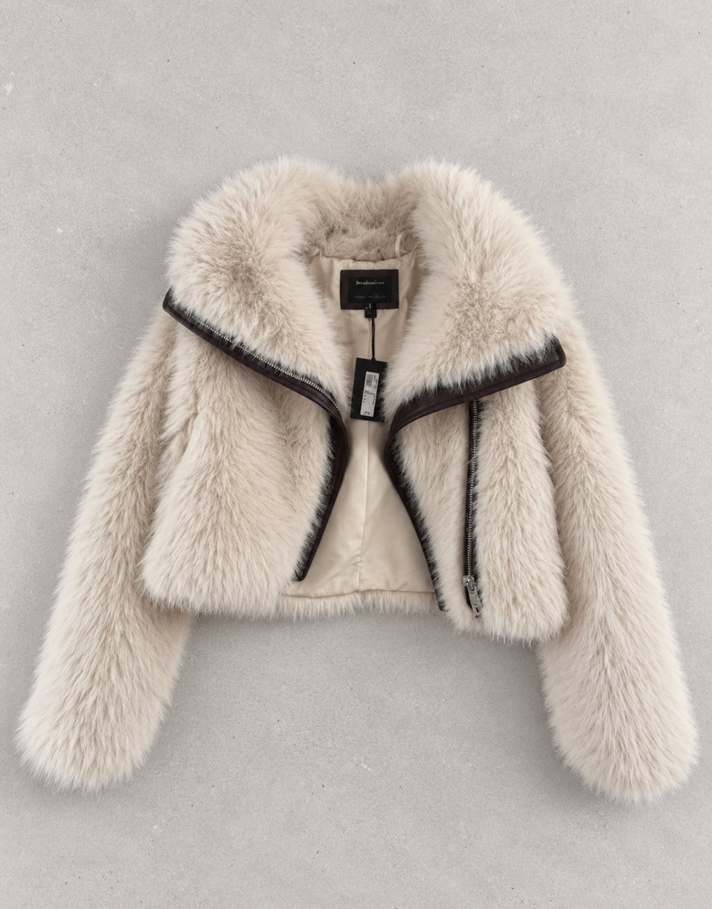 River Island cropped fluffy jacket