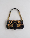 Karen Millen Y2K Zebra Pony Hair-Effect Shoulder Bag