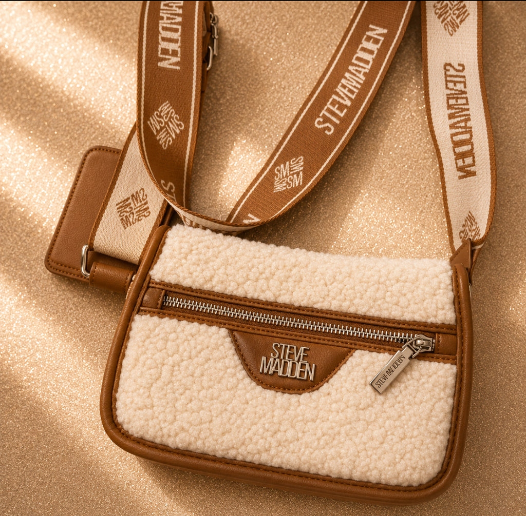 Чанта Steve Madden с teddy текстура