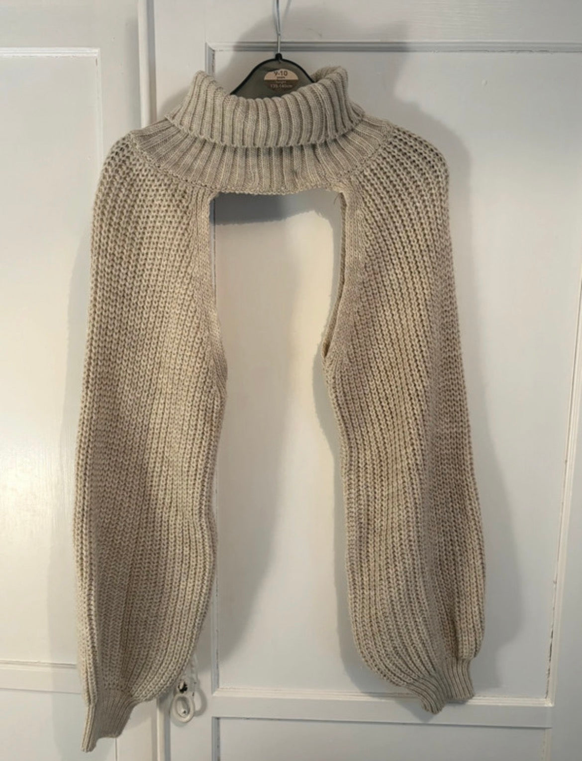 Rebellious Chunky Knit Turtleneck Shrug