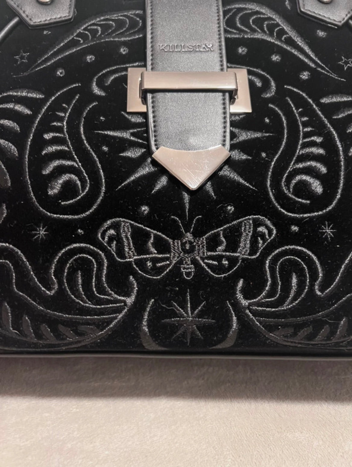 Killstar Quiet Meadow Embroidered Bag
