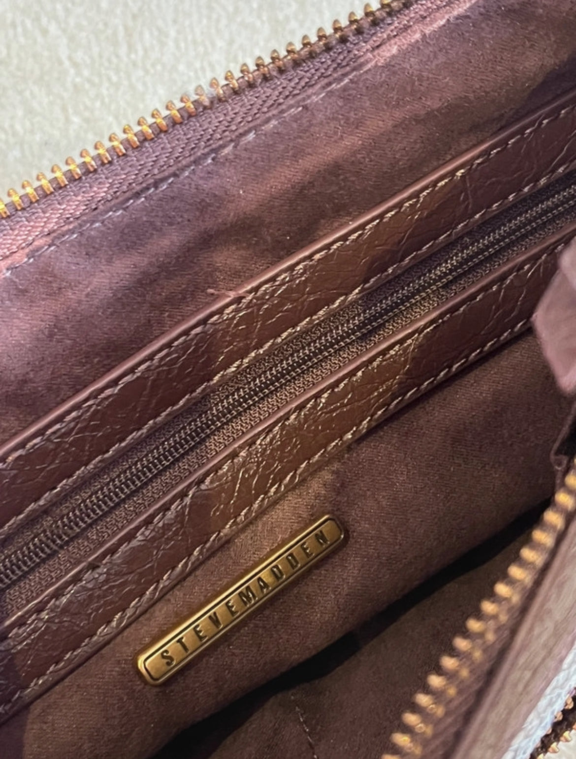 Ефектна Steve Madden shoulder bag с faux snakeskin принт