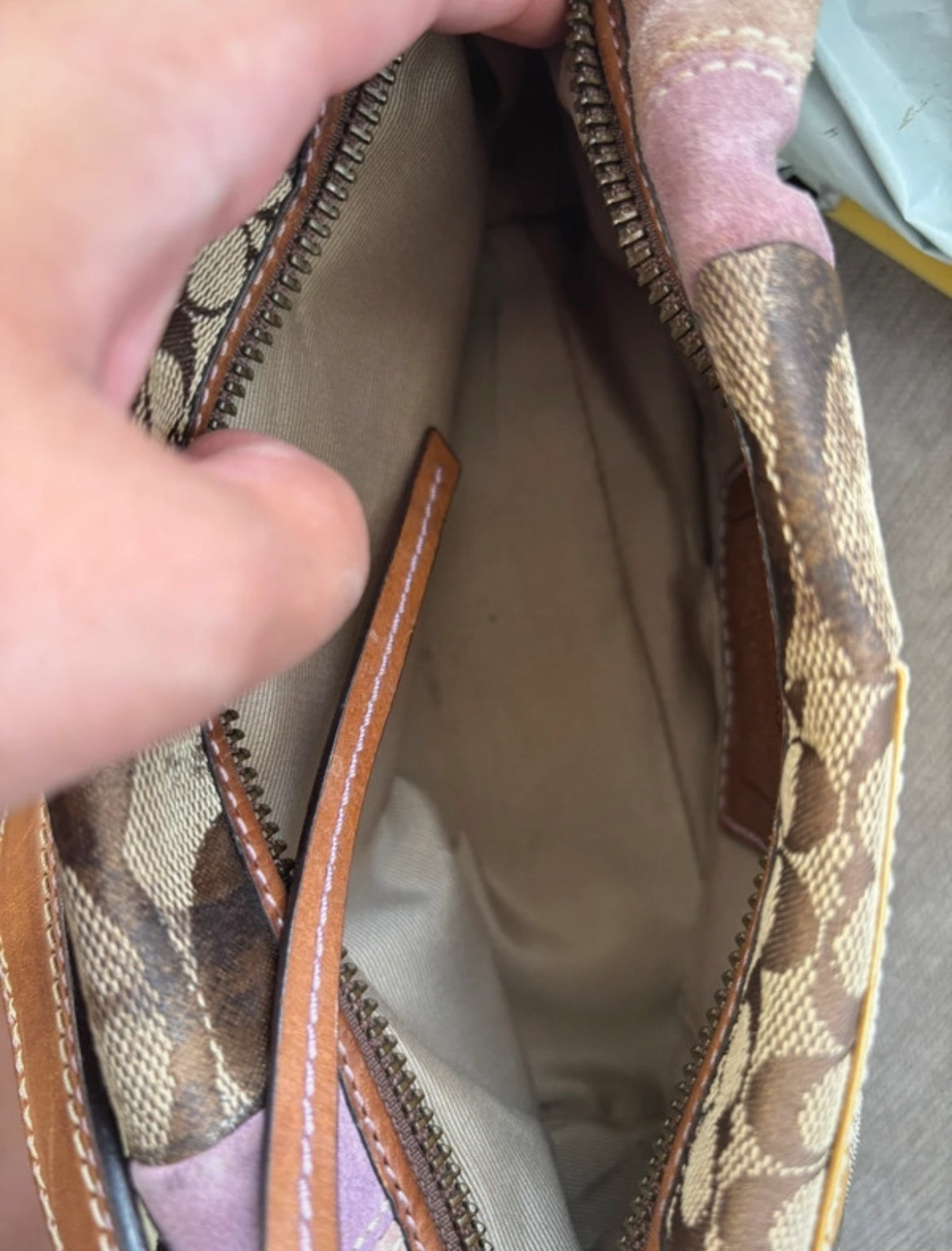 Винтидж Coach Patchwork shoulder bag