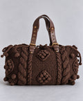 Vintage Next Chunky Cable Knit Hobo чанта