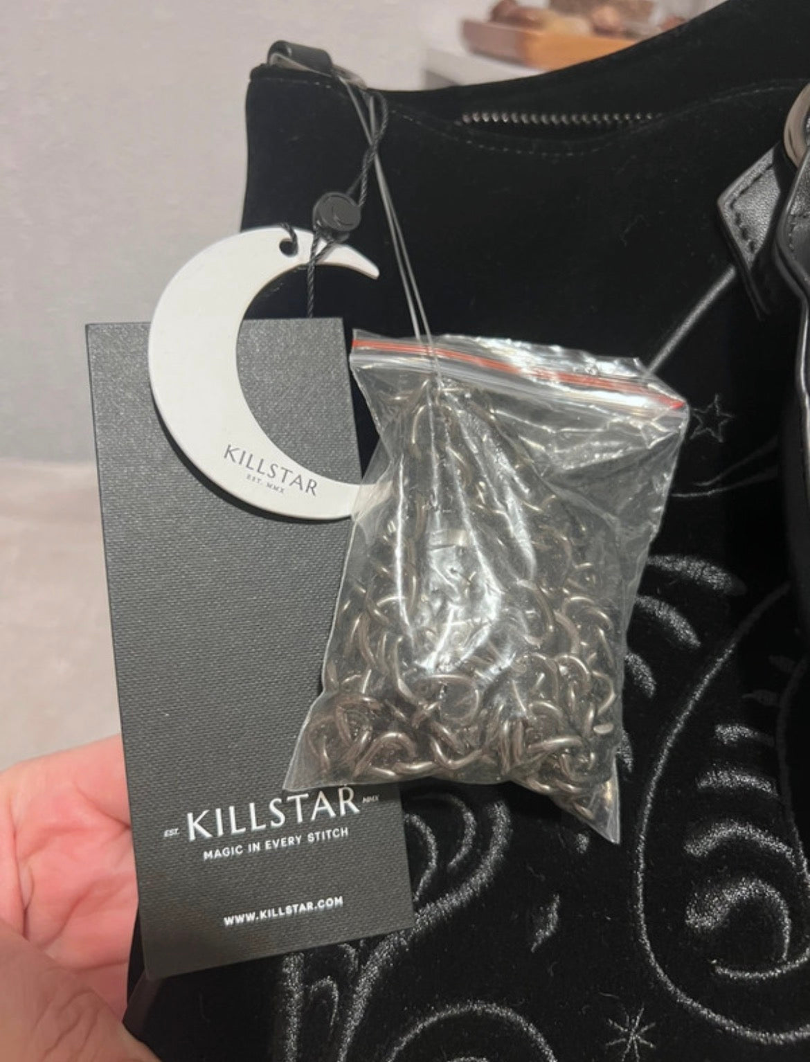Killstar Quiet Meadow Embroidered Bag
