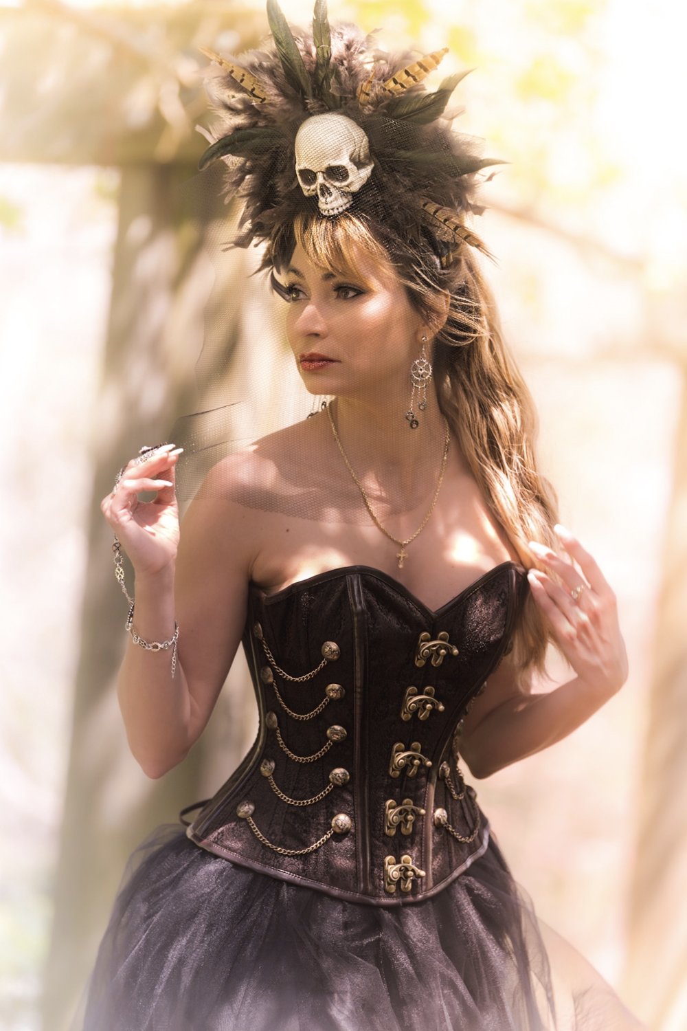 Структуриран Corset Story steampunk корсет (Plus Size)
