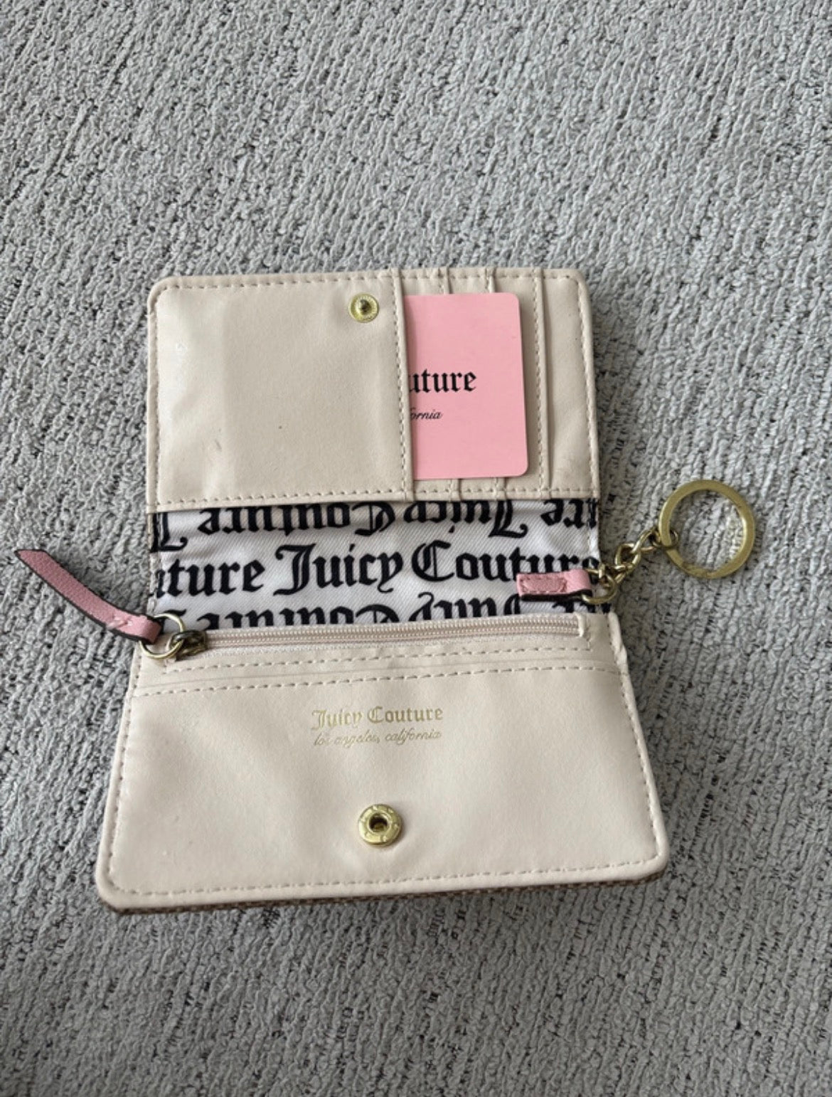 Juicy Couture Pink & Brown Monogram портмоне