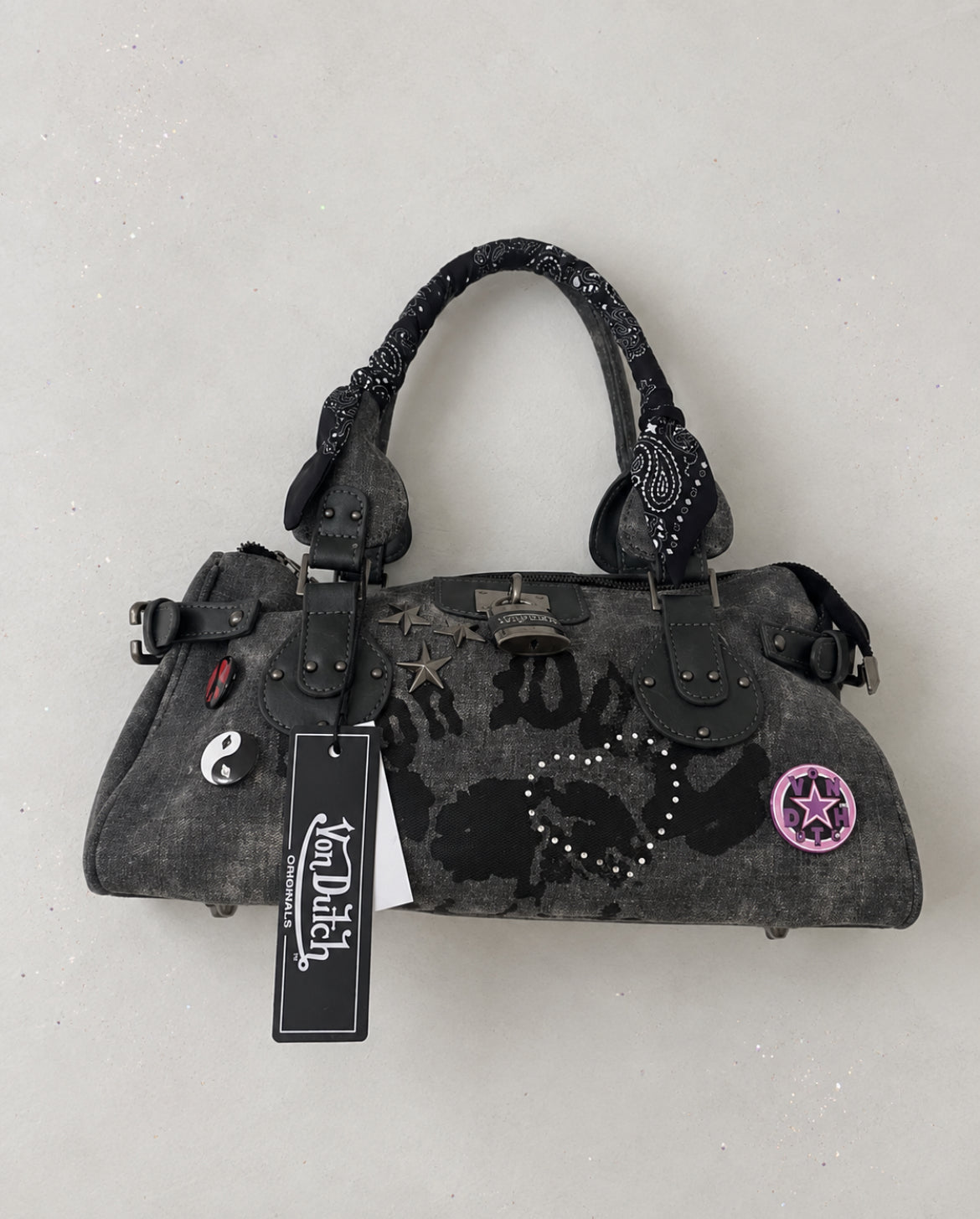 Von Dutch denim satchel чанта