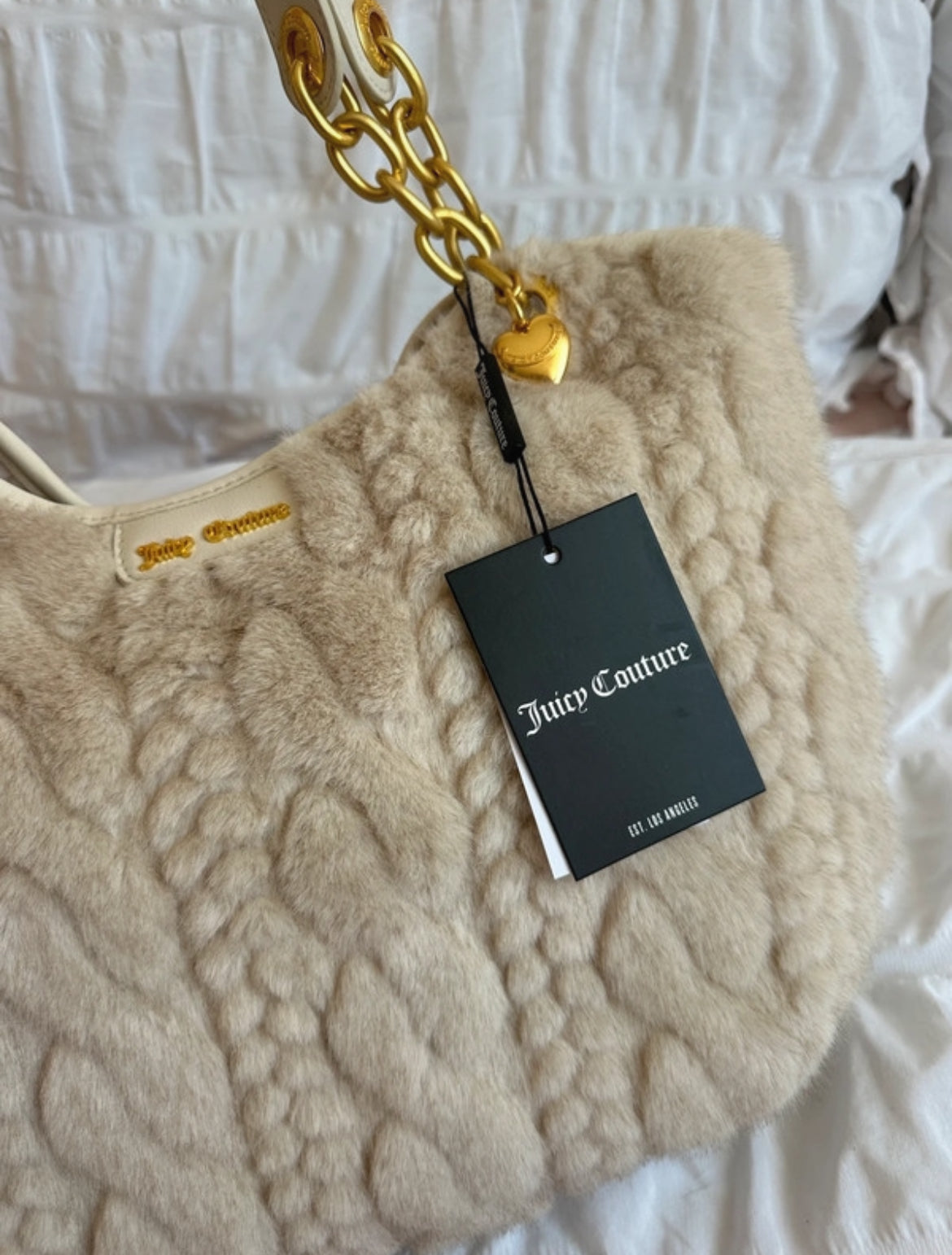 Рядка Juicy Couture faux fur чанта