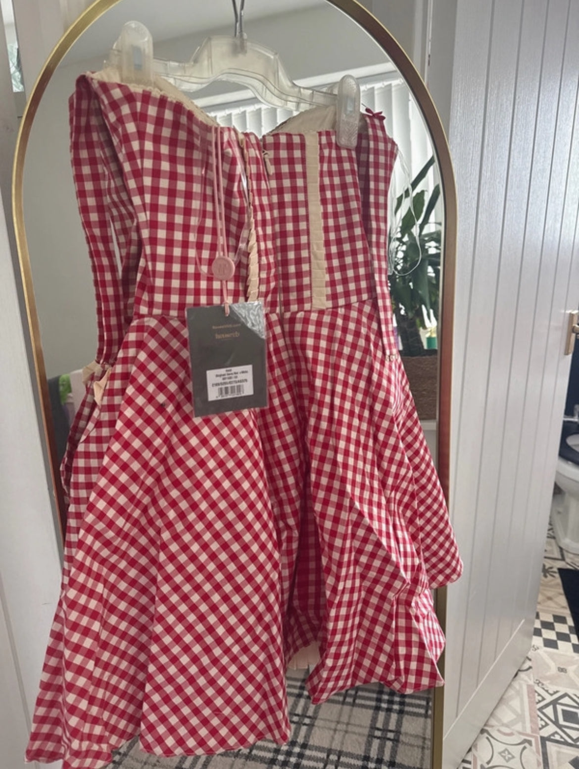 Мини рокля House of CB Gingham