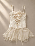 Oh Polly Maribel corset mini dress в мек ivory/cream нюанс