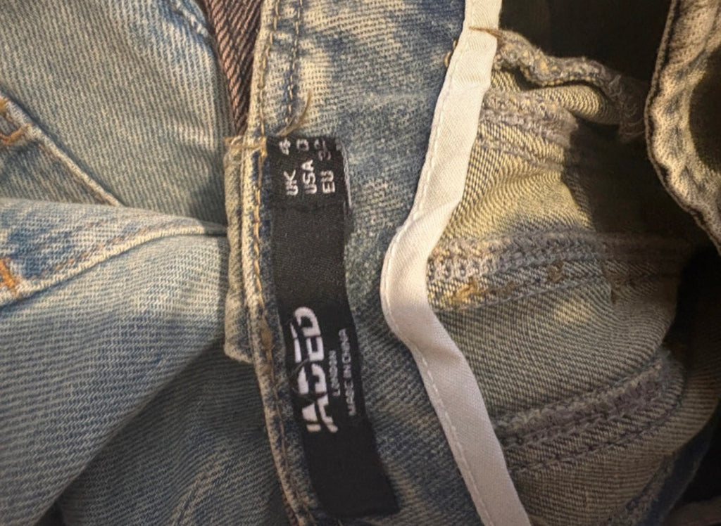 Jaded London denim mini рокля с корсетна конструкция - XS