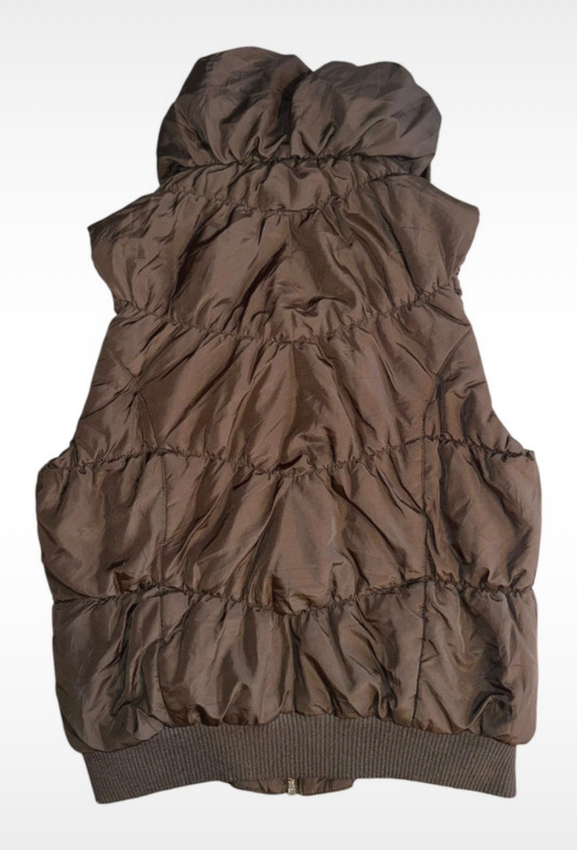 Lipsy Y2K Puffer Bodywarmer с Leopard Faux Fur