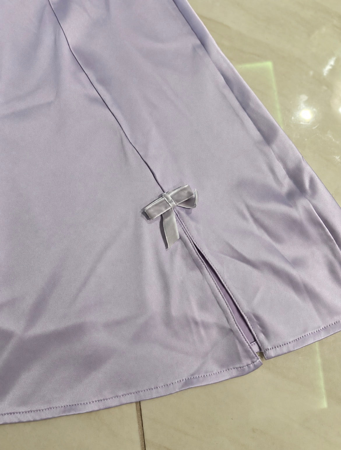 Bydee Lilac Satin Mini рокля