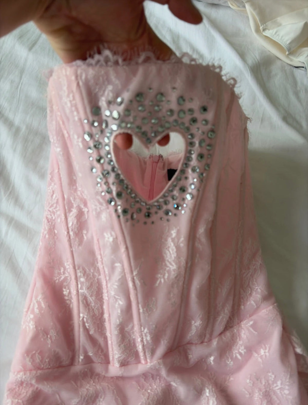 Мини heart рокля White Fox