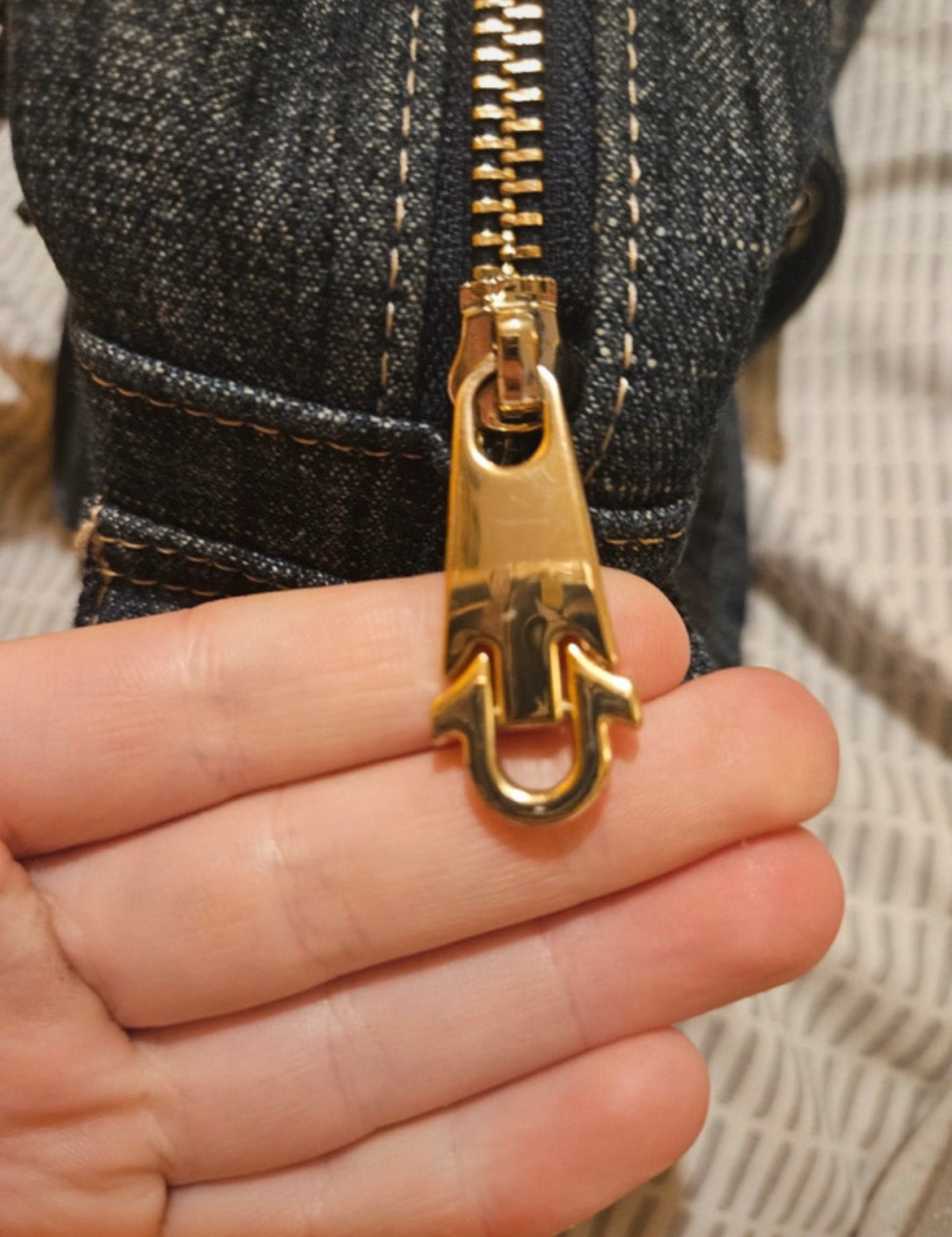 True Religion Denim Patch Shoulder чанта