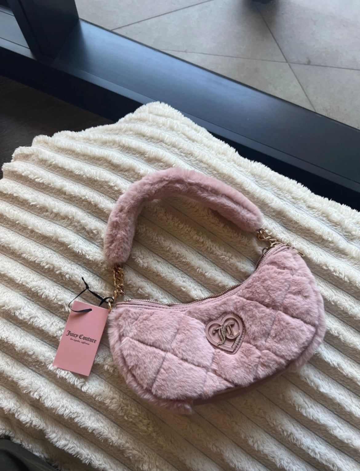 Juicy Couture shoulder bag в mauve pink