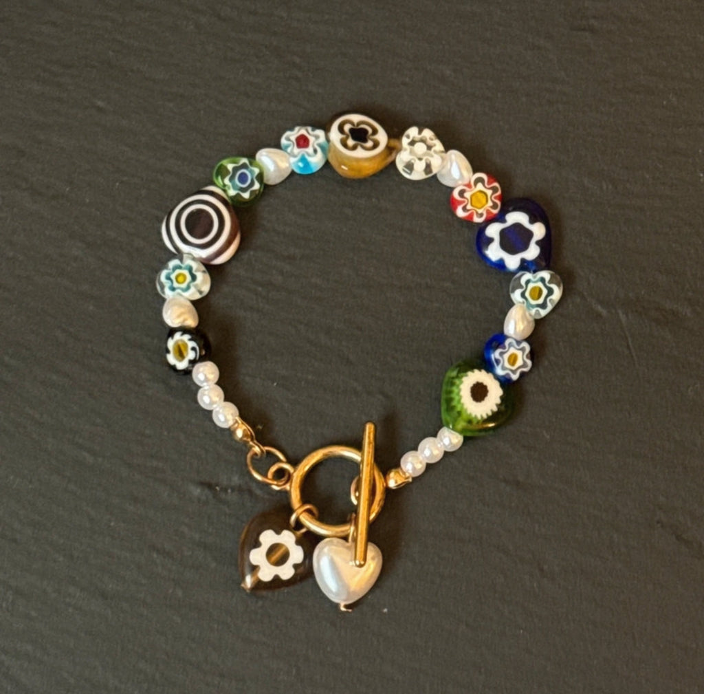 Гривна в стил Murano Millefiori