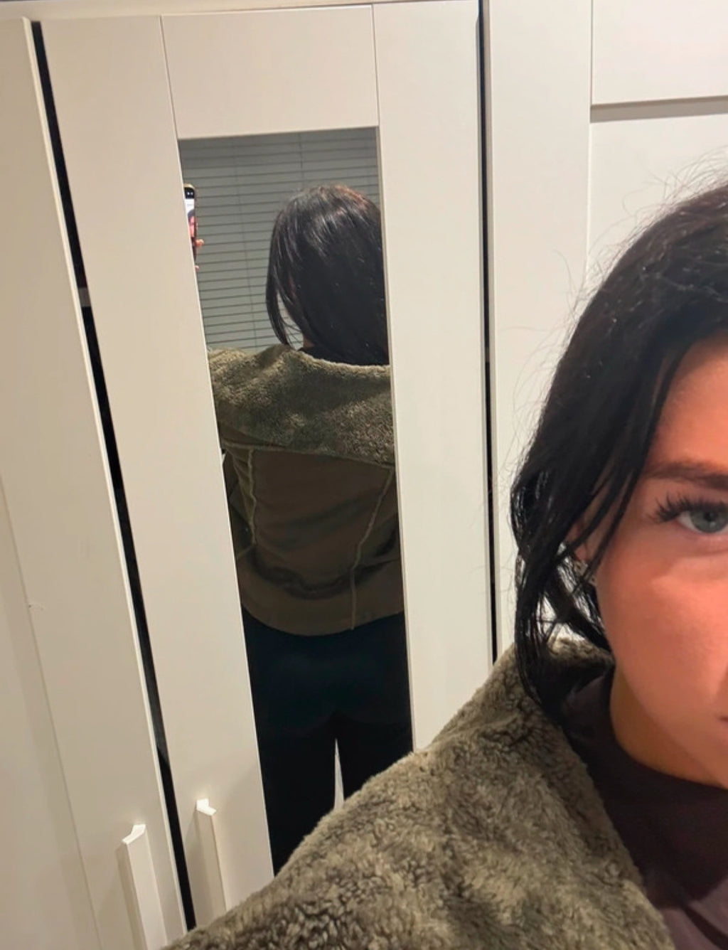 Винтидж яке CRAFTED тип aviator/shearling с ефектна oversized яка