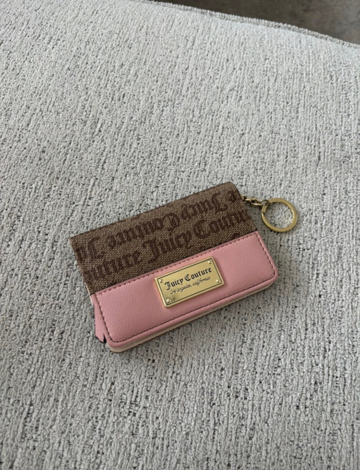 Juicy Couture Pink & Brown Monogram портмоне
