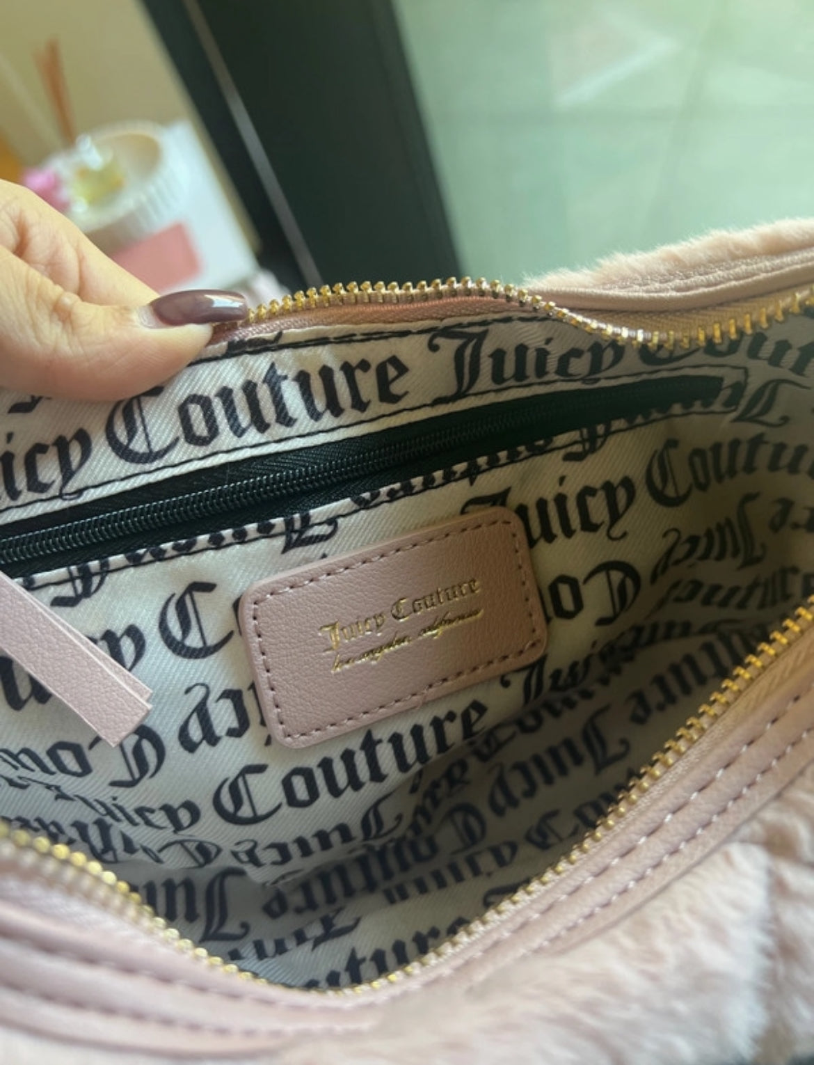 Juicy Couture shoulder bag в mauve pink
