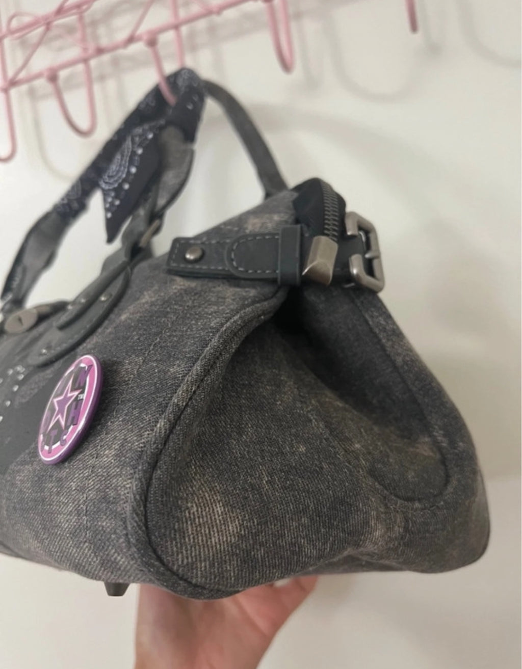 Von Dutch denim satchel чанта