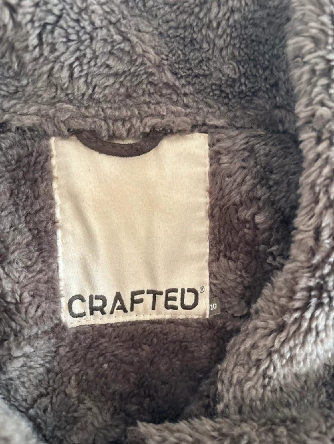 Винтидж яке CRAFTED тип aviator/shearling с ефектна oversized яка