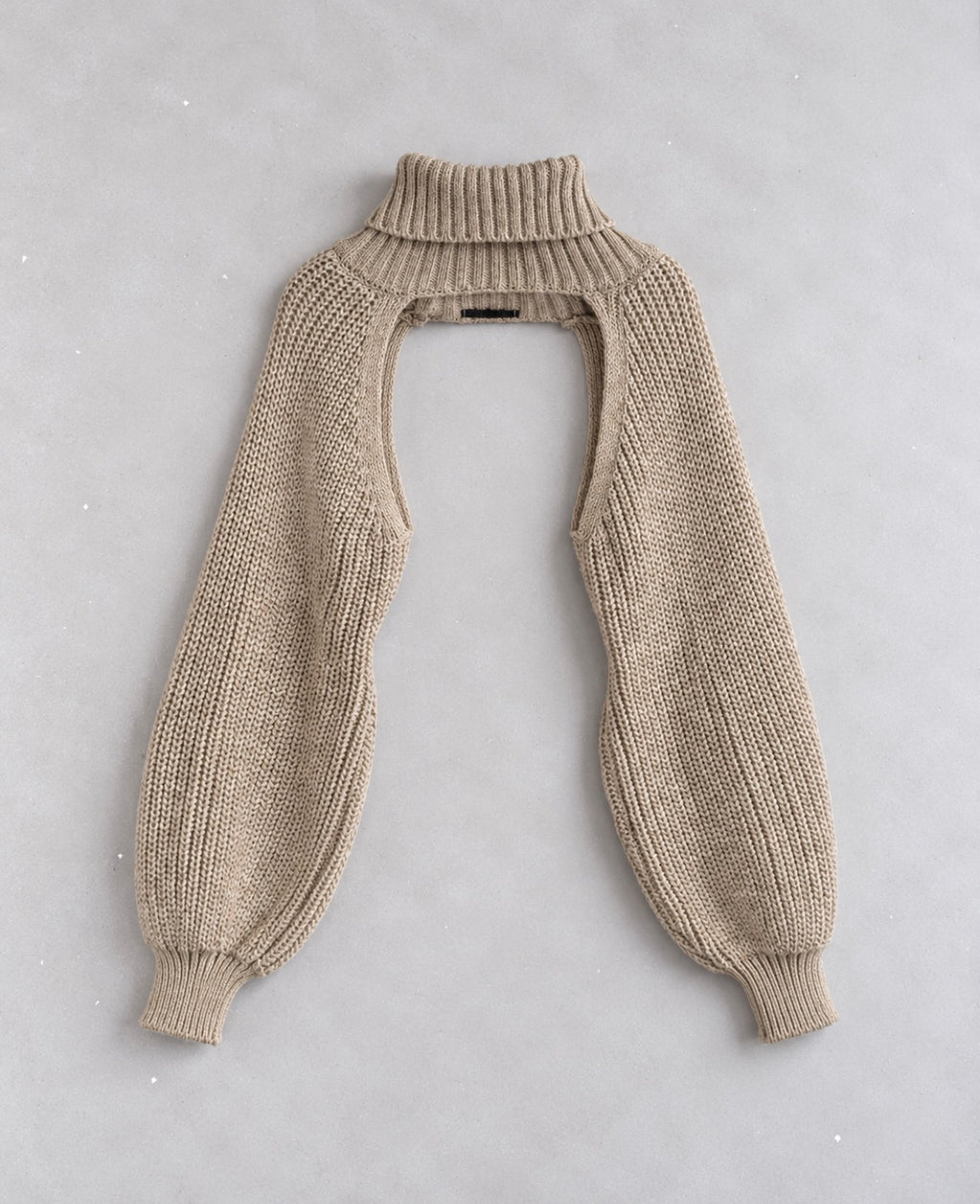 Rebellious Chunky Knit Turtleneck Shrug