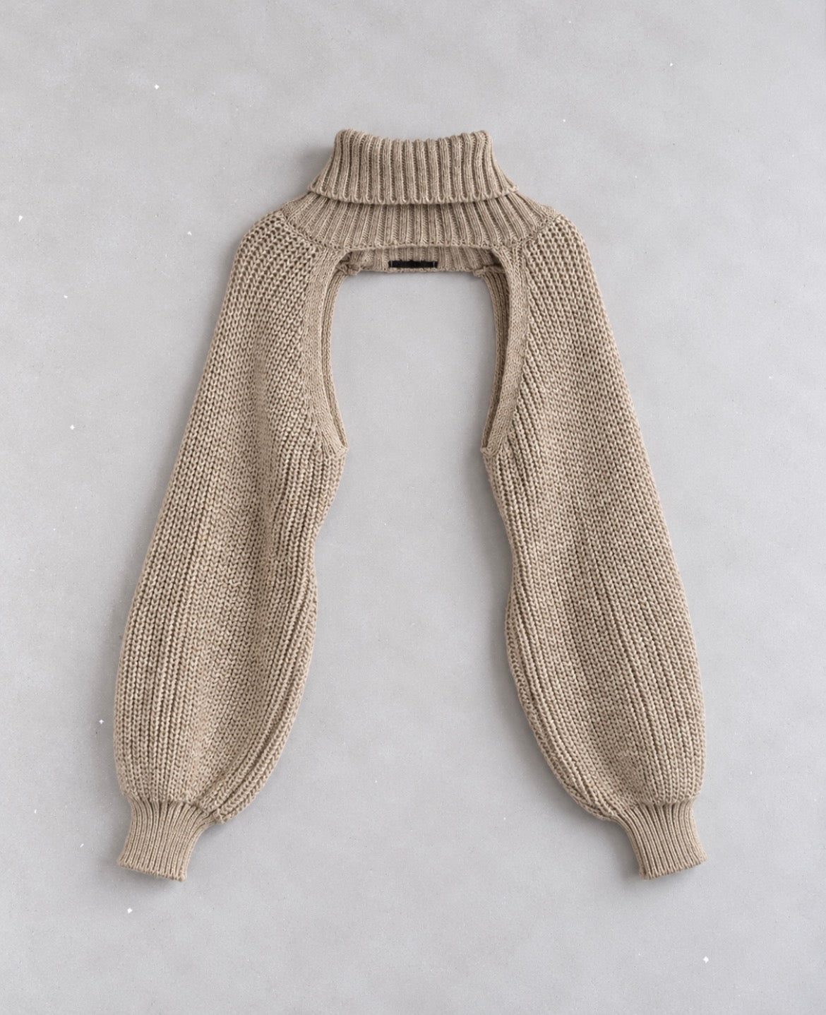 Rebellious Chunky Knit Turtleneck Shrug