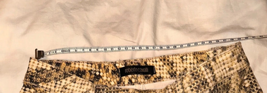 Roberto Cavalli SS2002 Snakeskin Jeans – редки архивни дизайнерски дънки
