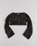 Reclaimed Vintage Cut-Out Crochet Shrug