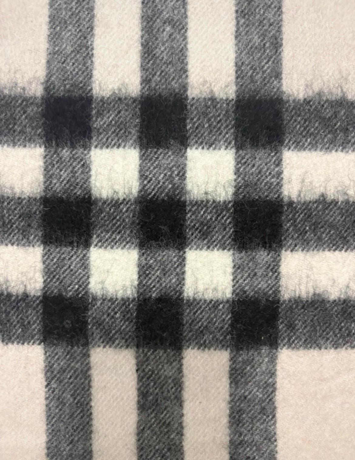 Винтидж шал Burberry с Nova Check принт- 100% кашмир