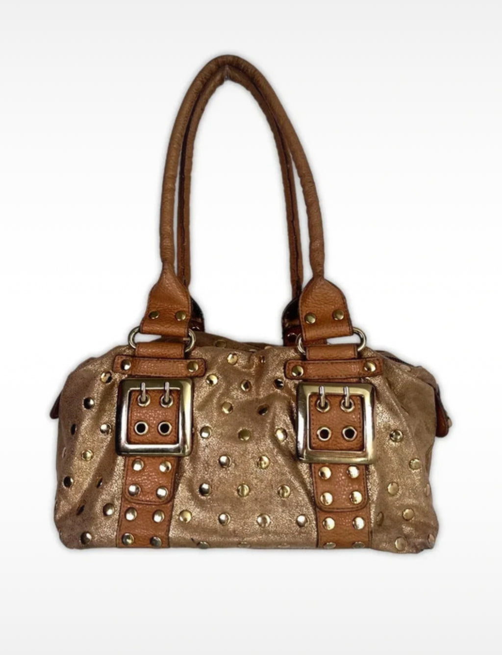 Vintage Y2K Kathy Van Zeeland Studded Shoulder чанта