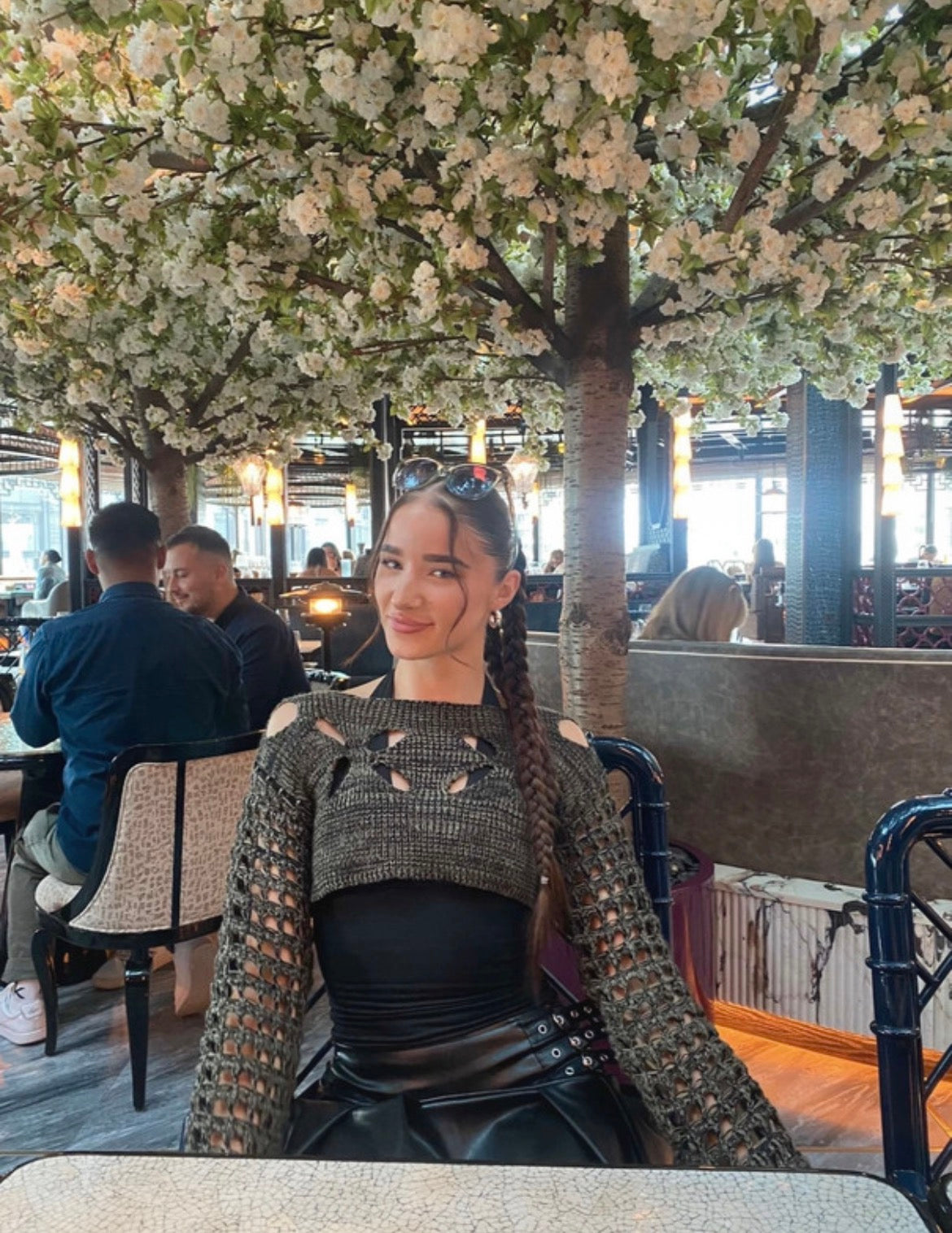 Reclaimed Vintage Cut-Out Crochet Shrug