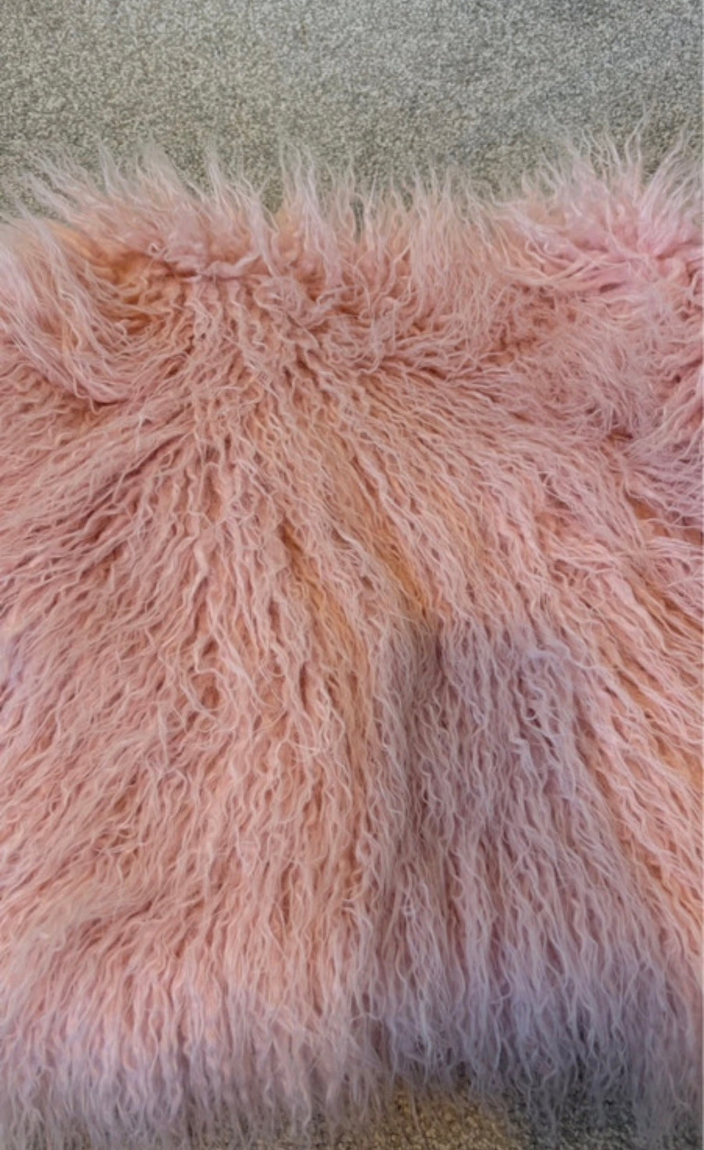 United Colors of Benetton Pink Faux Mongolian Fur яке