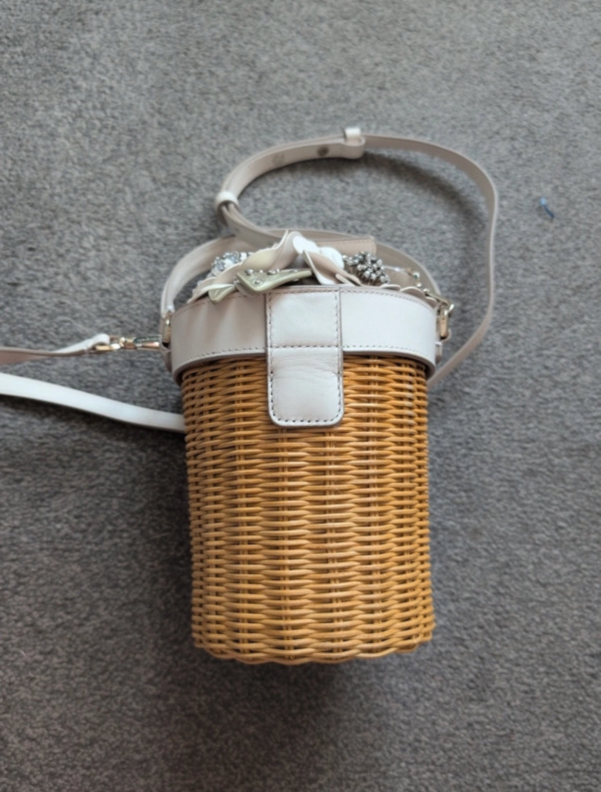 Чанта Kate Spade Bridal Wicker Flower Pot Crossbody