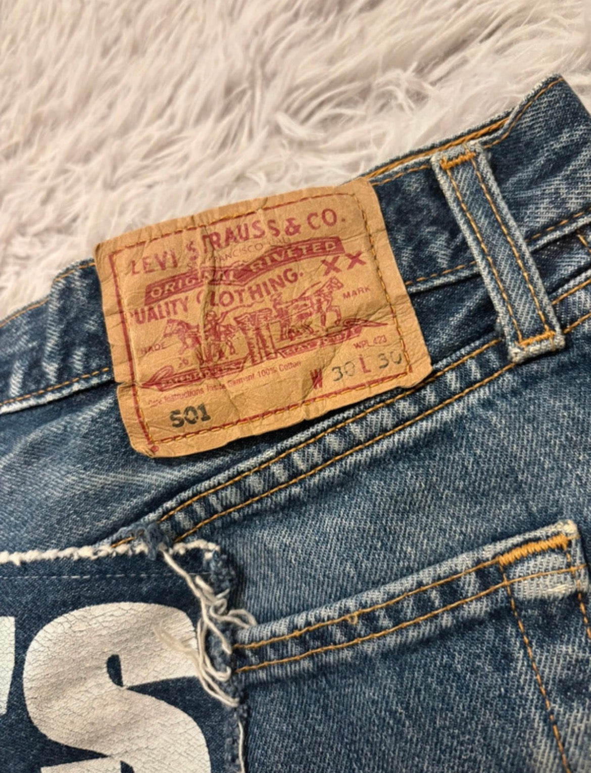 Vintage Levi’s x Paul’s Boutique Reworked Denim Mini Skirt