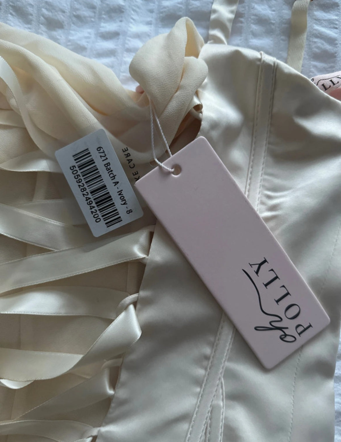 Oh Polly Maribel corset mini dress в мек ivory/cream нюанс