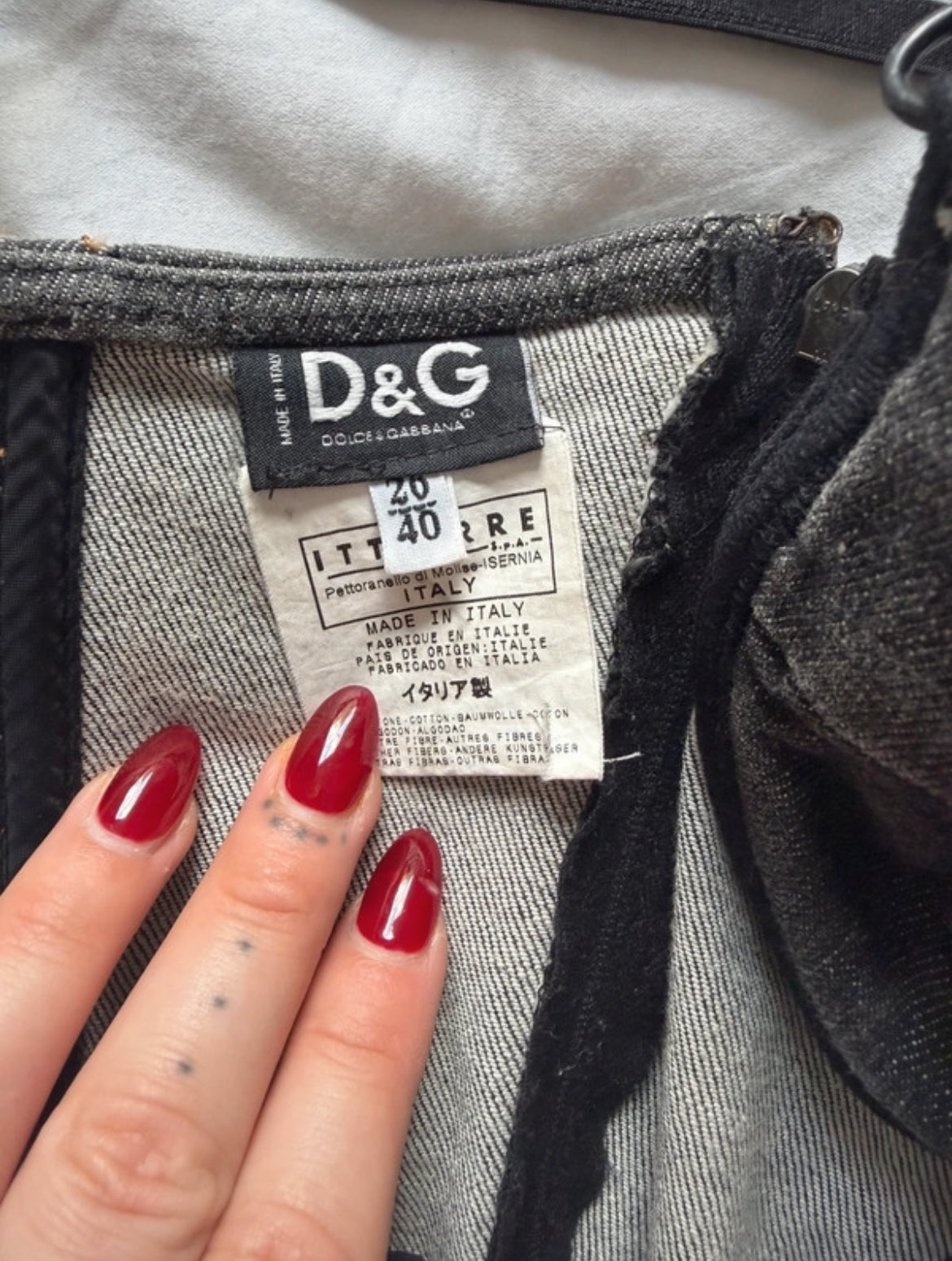 Dolce & Gabbana деним корсет