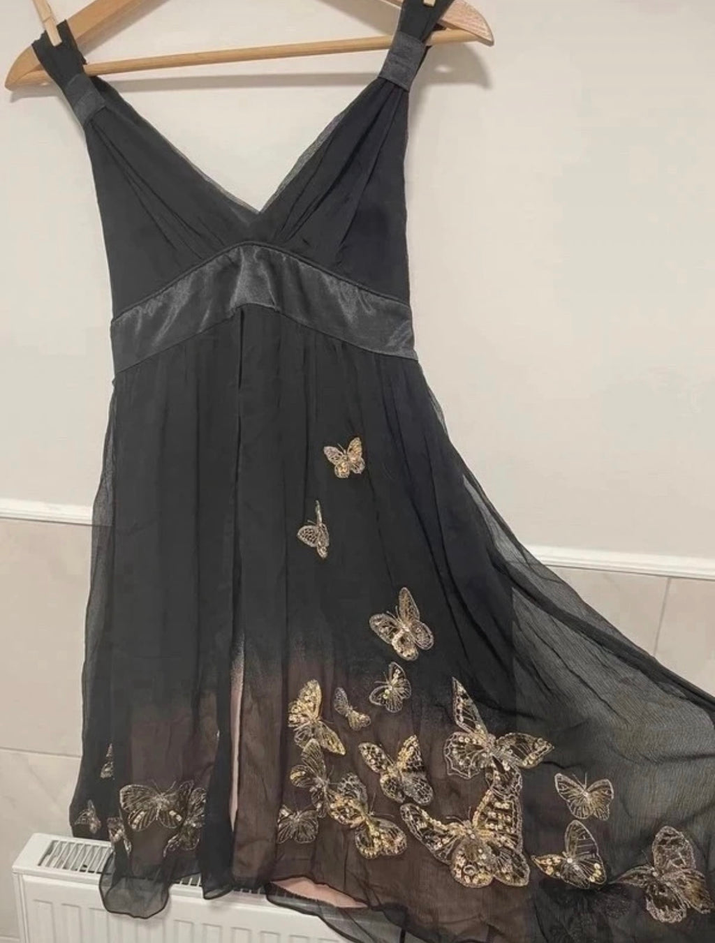 Karen Millen Vintage Y2K рокля - 100% коприна