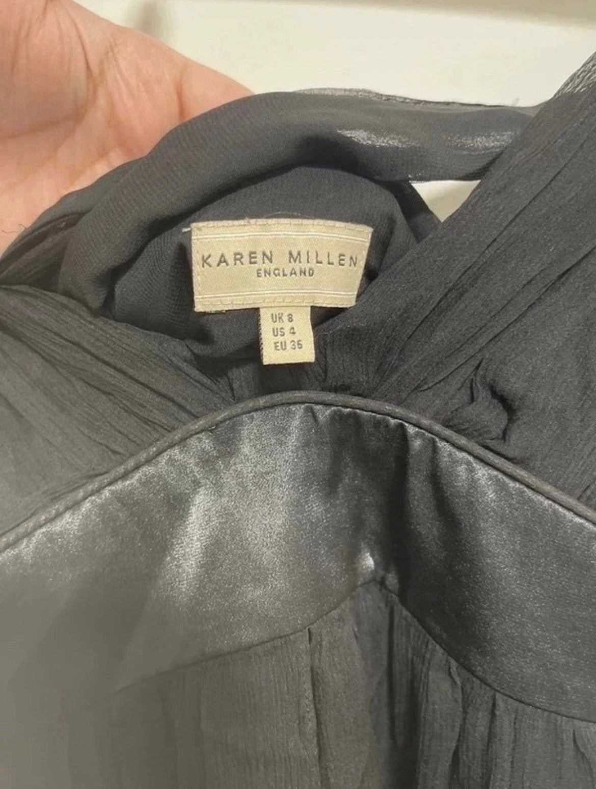 Karen Millen Vintage Y2K рокля - 100% коприна