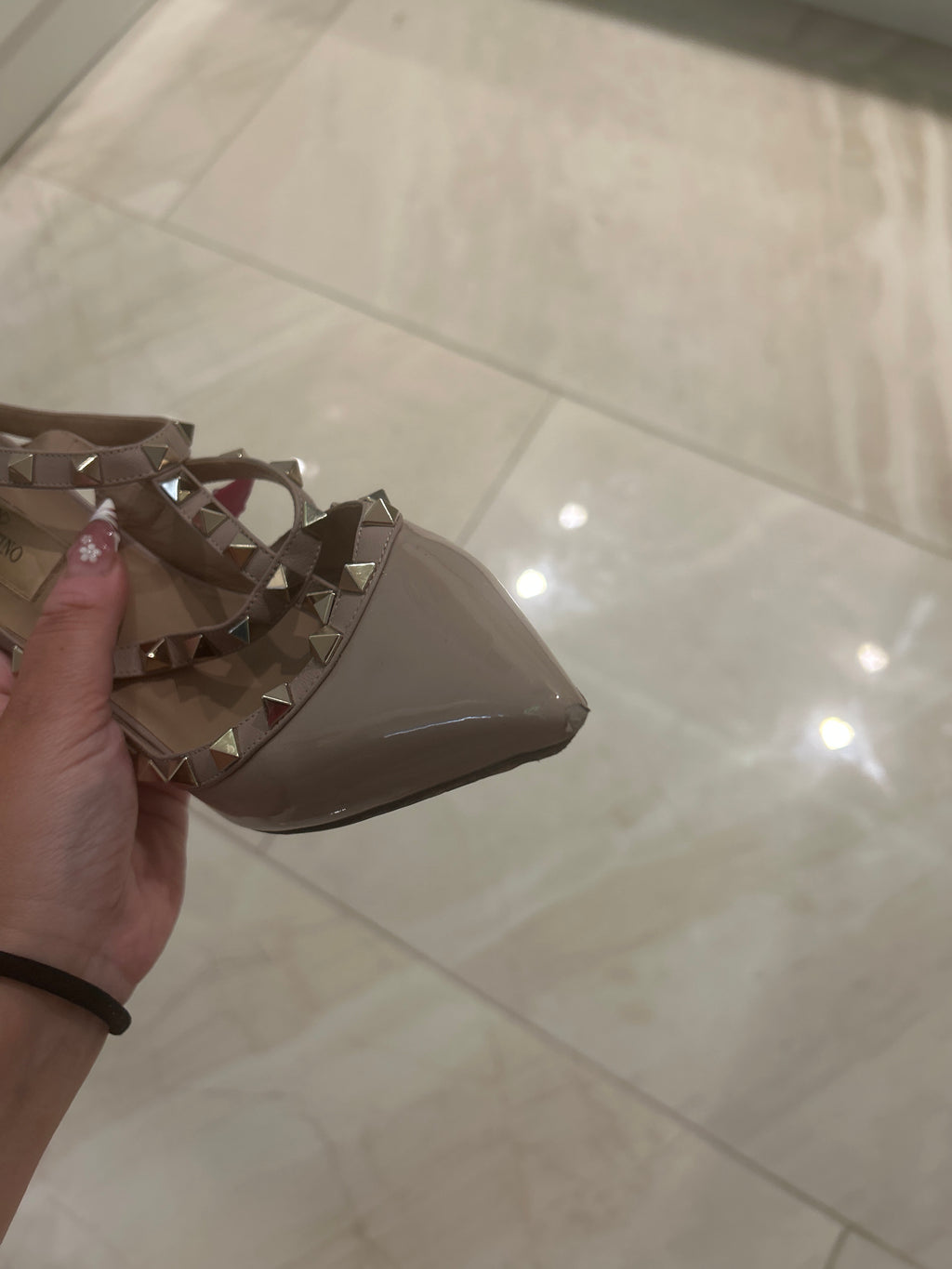 Обувки с ток Valentino Garavani Rockstuds - 38