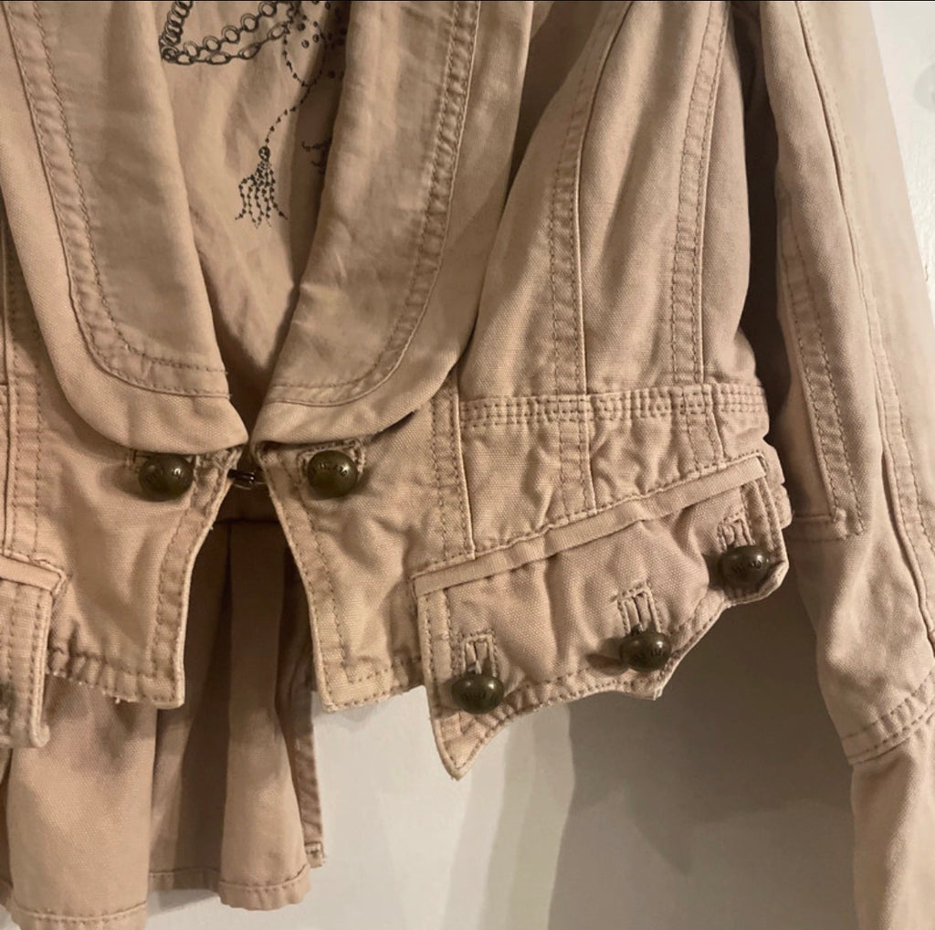 Vintage River Island Cropped Military яке