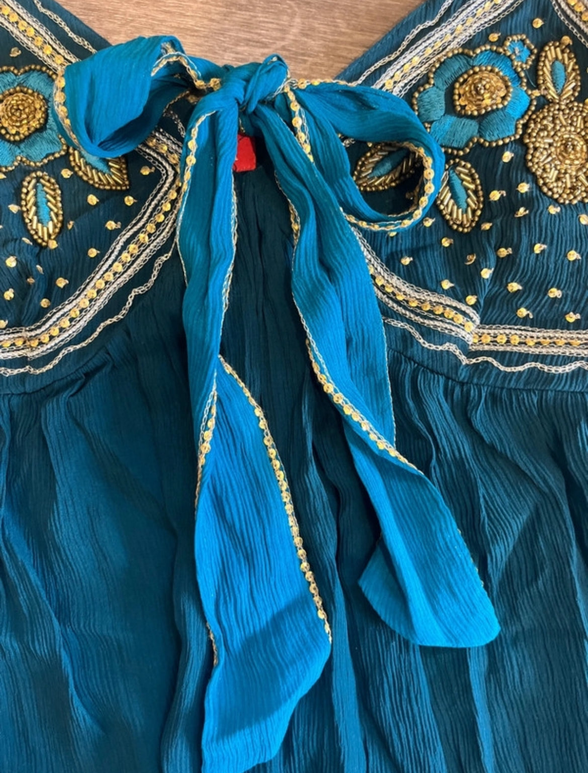 Vintage Monsoon embellished макси рокля