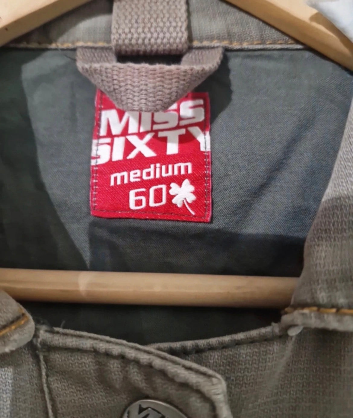 Vintage Miss Sixty Y2K Khaki Bomber яке