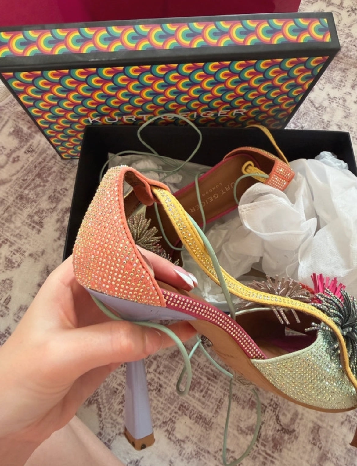 Kurt Geiger embellished heels с истински statement дизайн